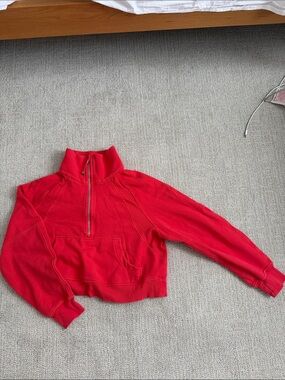 Lululemon scuba Red Half-Zip Pullover Sweater - Women